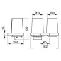 Keuco Edition 11 - Distributeur de savon et verre avec support, verre/chrome 11153019000