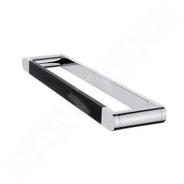 Nimco Nava - Porte-serviettes, longueur 350 mm, noir mat/chrome NA 28035