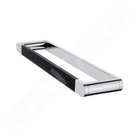 Nimco Nava - Porte-serviettes, longueur 350 mm, noir mat/chrome NA 28035