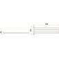 Nimco Bormo - Porte-serviettes, longueur 420 mm, chrome BR 11096-3-26