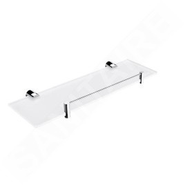 Nimco Bormo - Tablette, 400 mm, verre mat / chrome mat BR 11091BX-40-26