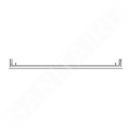 Keuco Reva - Porte-serviettes, longueur de 800 mm, chrome 12801010800