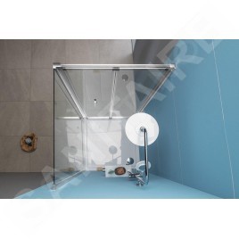 Polysan Easy Line - Porte de douche 1000 mm, verre clair EL1910