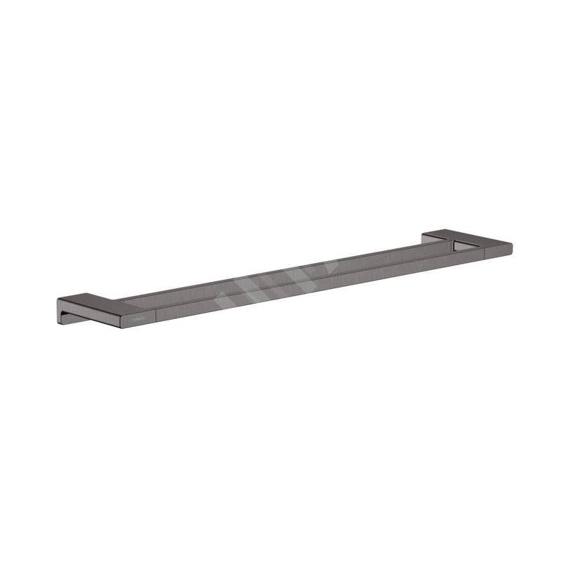 Hansgrohe AddStoris - Porte-serviettes double, longueur 650 mm, chrome noir brossé 41743340