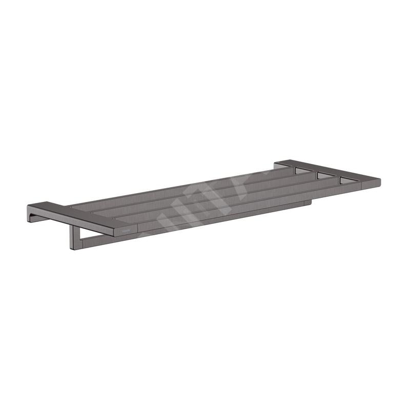 Hansgrohe AddStoris - Étagère avec porte-serviette, longueur 650 mm, chrome noir brossé 41751340