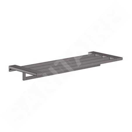 Hansgrohe AddStoris - Étagère avec porte-serviette, longueur 650 mm, chrome noir brossé 41751340