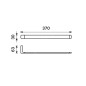 Nimco Maya - Porte-serviettes, longueur 370 mm chrome MA 29097-26