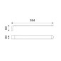 Nimco Nikau - Porte-serviettes, longueur 380 mm, chrome NK 30097-26
