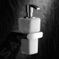 Keuco Elegance - Distributeur de savon avec support, 220 ml, verre dépoli/chrome 11653019000