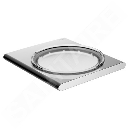 Keuco Edition 400 - Porte-savon avec support, verre dépoli/chrome 11555019000