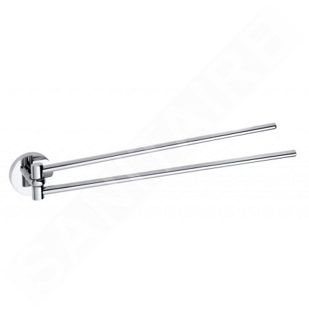 Sapho X-Round - Porte-serviettes rotatif, longeur 420 mm, chrome XR405