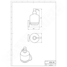 Novaservis Metalia 1 - Distributeur de savon avec support, verre/chrome 6150,0