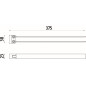 Nimco Kibo - Porte-serviettes, longueur 375 mm, chrome Ki 14096-26