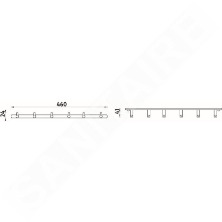 Nimco Bormo - Crochet sextuple, chrome BR 11109-26