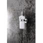 Nimco Unix - Distributeur de savon en céramique, avec support, blanc/chrome UN 13031KN-26