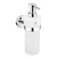 Nimco Unix - Distributeur de savon avec support, verre mat/chrome UN 13031W-T-26