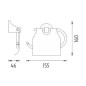 Nimco Monolit - Porte-papier de toilette avec couvercle, chrome MO 4055B-26