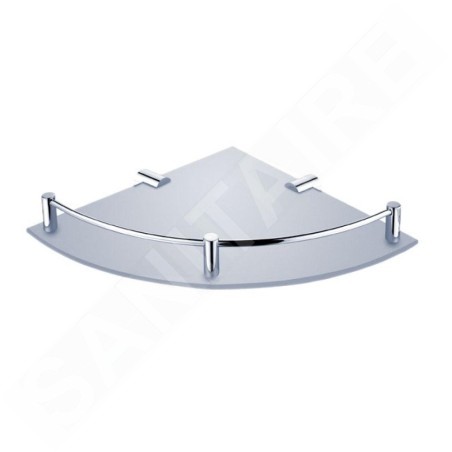 Nimco Bormo - Tablette d'angle, verre dépoli/chrome BR 11091RA-26