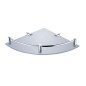 Nimco Bormo - Tablette d'angle, verre dépoli/chrome BR 11091RA-26