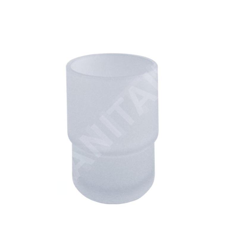 Nimco Pièces de rechange - Verre pour brosse à dents et dentifrice, sans support, verre mat 1058C
