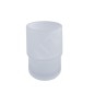 Nimco Pièces de rechange - Verre pour brosse à dents et dentifrice, sans support, verre mat 1058C
