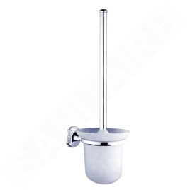 Nimco Monolit - Brosse WC murale avec support, verre mat/chrome MO 4094C-26