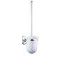 Nimco Simona - Brosse WC murale avec support, verre mat/chrome SI 7294C-26