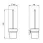 Novaservis Metalia 11 - Brosse de toilette, chromée 0133,0