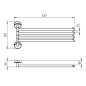 Novaservis Metalia 11 - Porte-serviettes, chrome 0146,0 Novaservis Metalia 11 - Porte-serviettes, chrome 0146,0