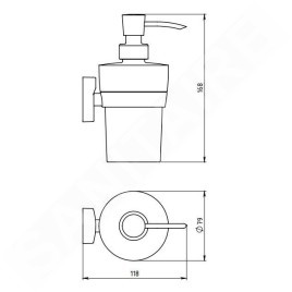 Novaservis Metalia 12 - Distributeur de savon, verre/chrome 0255,0