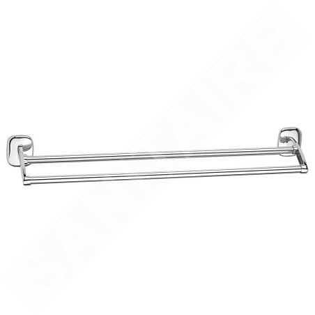 Aqualine Rumba - Porte-serviettes double, longueur 640 mm, chromé RB111