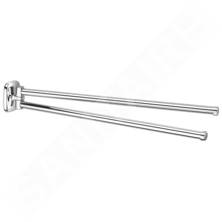 Aqualine Rumba - Porte-serviettes double, longueur 460 mm, chromé RB121