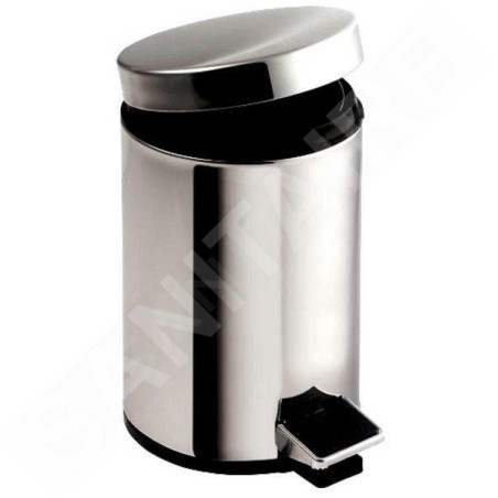 Aqualine Simple Line - Poubelle 5 L, acier inoxydable poli 27105