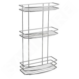 Aqualine Chrom Line - Triple étagère en fil de fer, chromée 37045