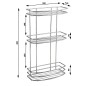 Aqualine Chrom Line - Triple étagère en fil de fer, chromée 37045