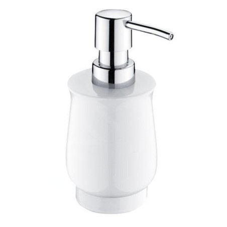 Nimco Lada - Distributeur de savon sur pied, blanc/chrome 1031LA-26