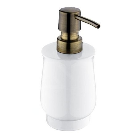 Nimco Lada - Distributeur de savon, blanc/laiton 1031LA-65