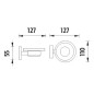 Nimco Unix - Porte-savon avec support, verre mat/chrome UN 13059W-26