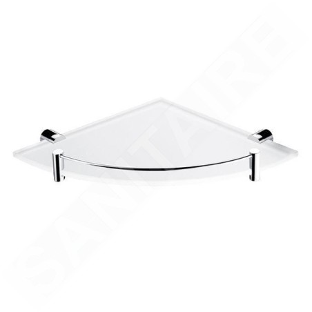 Nimco Bormo - Tablette d'angle, verre dépoli/chrome BR 11091RBX-26