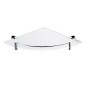 Nimco Bormo - Tablette d'angle, verre dépoli/chrome BR 11091RBX-26
