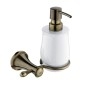 Nimco Lada - Distributeur de savon avec support, blanc/laiton LA 19031K-65