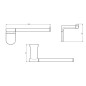 Aqualine Zero - Porte-papier toilette, chrome ZE017