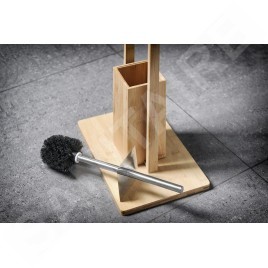 Aqualine Bambus - Support pour papier hygiénique et brosse de toilette, bambou BI026