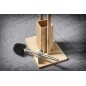 Aqualine Bambus - Support pour papier hygiénique et brosse de toilette, bambou BI026