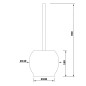 Sapho Accessoires - Brosse WC à poser, chrome GA1311