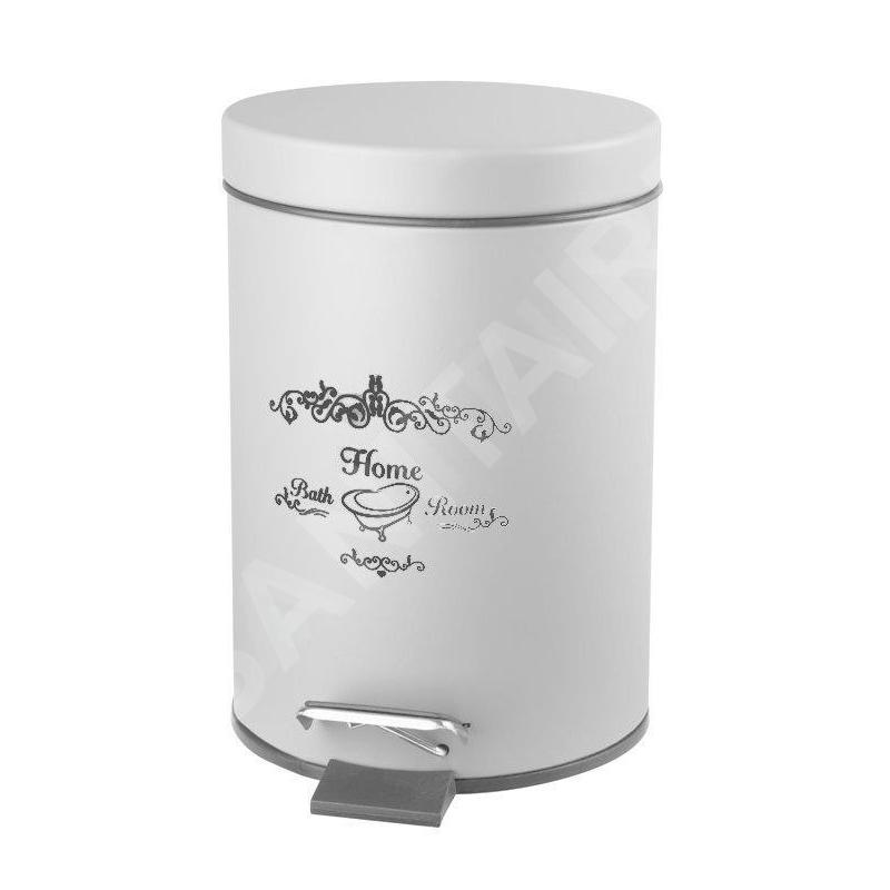 Aqualine Nicea - Poubelle 3 L, blanc 7500