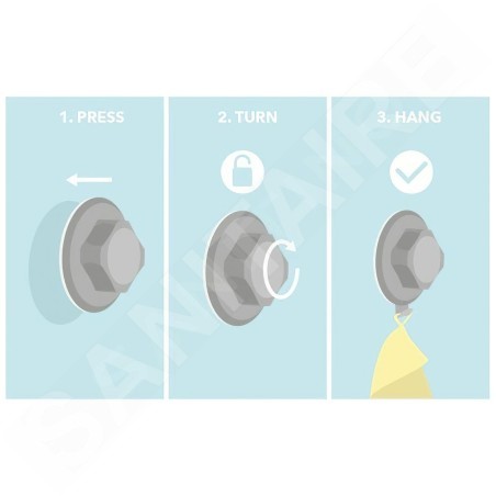 Compactor Bestlock - Porte-serviettes, longueur 606 mm, noir RAN9784