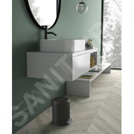 Sapho Accessoires de salle de bains Gedy - Poubelle 5 l, SoftClose, noir mat 330914