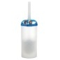 Aqualine Pyxis - Brosse de toilette Nemo pour debout, blanc/bleu PY3389