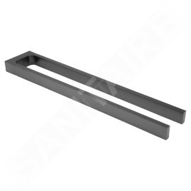 Keuco Edition 11 - Porte-serviettes double, longueur 450 mm, chrome noir 11118130000